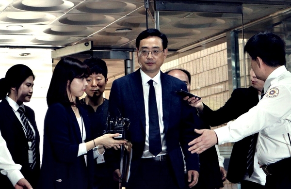 2018년 5월 29일 구속영장 실질심사를 위해 출석하는 변희재 본지 대표고문의 모습. 