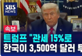 상호관세 15라며? 트럼프는 미국제품 한국내 무관세라 주장
