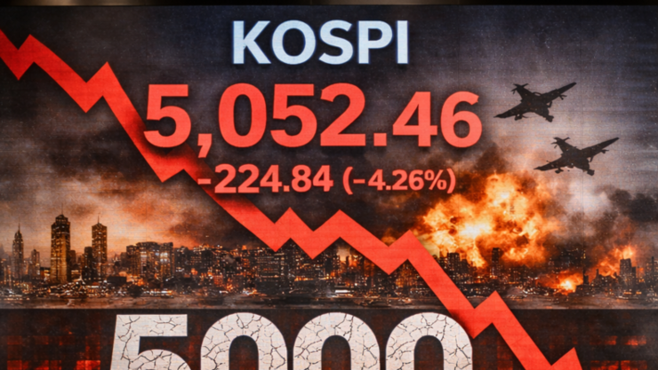 ‘중동發 쇼크’ 코스피 5000선 위태... 환율, 외환위기 이후 최악