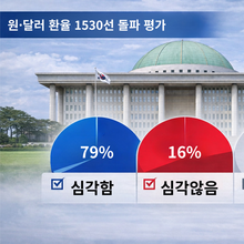 [대자유총 여론조사] 국민 약 80, 원·달러 환율 1530선 돌파에 “심각하다”