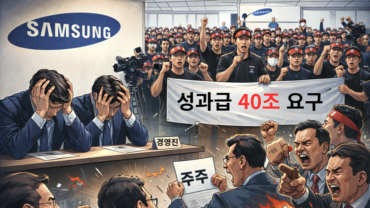 삼성전자 노조, 40兆 성과급 요구... ‘노주(勞株)갈등’ 우려도