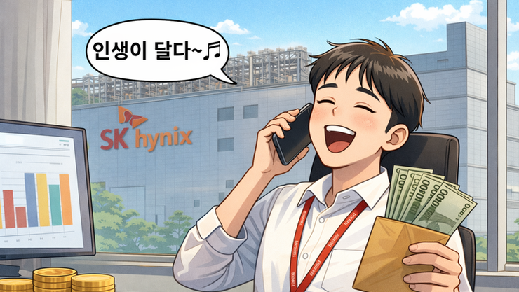 [미디어 이슈] ‘억대 성과급 기대’ SK하이닉스 생산직 “인생이 달다” 글 화제
