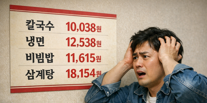 “만 원으론 칼국수 못 먹는 시대”... 주요 외식 품목 오름폭 커져