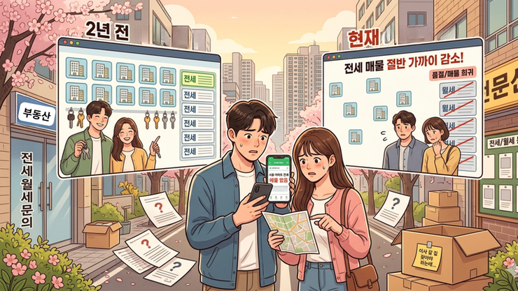 [심층분석] 서울 아파트 전세 매물 반토막... 청약통장 가입자 수십만 이탈