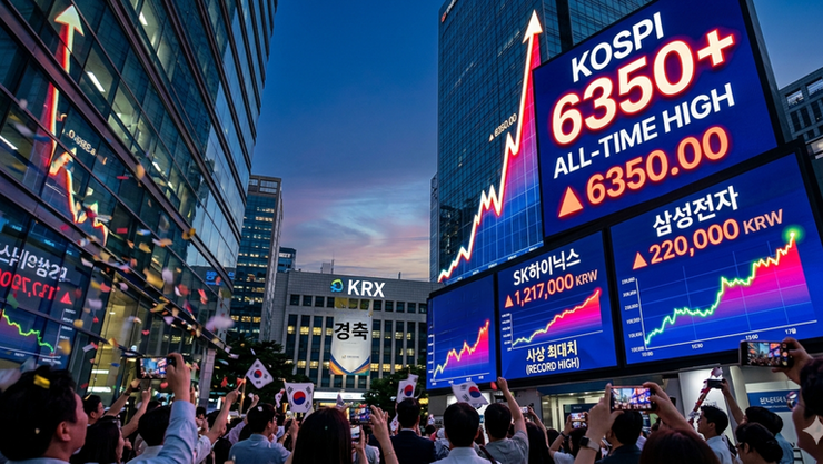 코스피, 역대 최고치 경신... 대장주 삼성전자·SK하이닉스 ‘파죽지세’ 급등