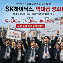 SK하이닉스, 2026 1Q 영업益 37조 돌파... 분기 사상 최대 실적 달성