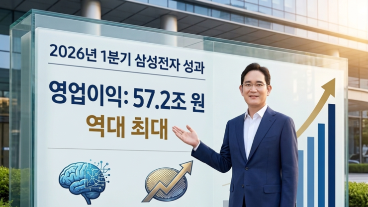 삼성전자, 1Q 영업益 57.2조 ‘역대 최대’... 반도체 사업 이익 비중만 94